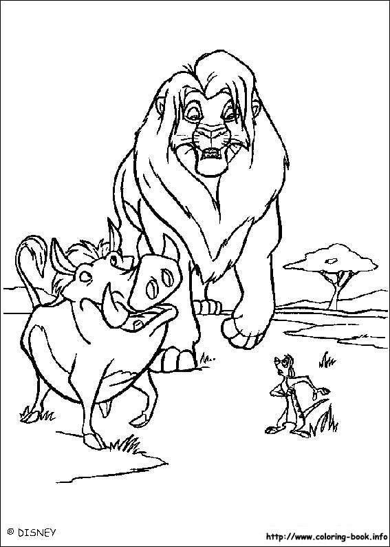 The Lion King coloring picture